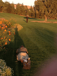 putting commercial shot